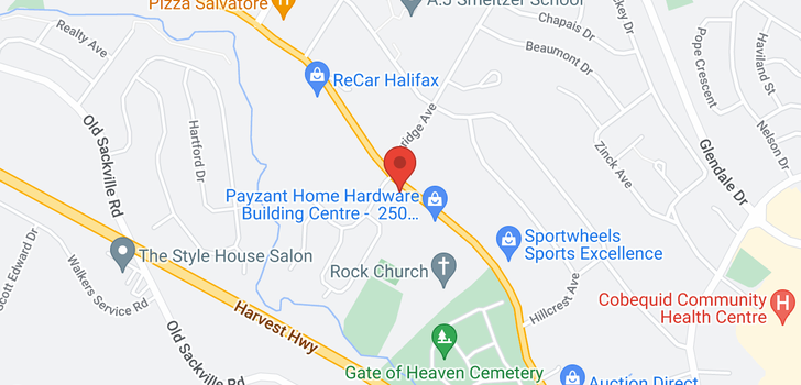map of 280 Sackville Drive